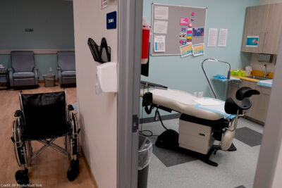 Inside an abortion clinic.